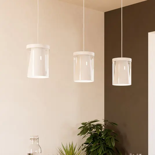 Offerta Lampo EGLO connect Lampada LED a sospensione Smart Chiusello-Z, bianco, metallo