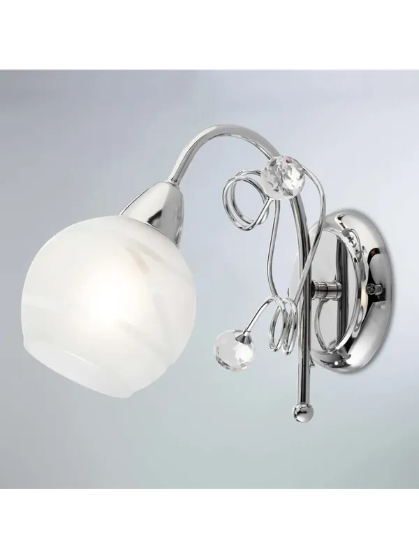 Esclusivo Applique moderno con sfere in cristallo 1 luce LGT Capri ap1