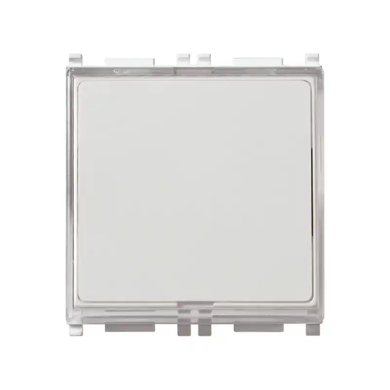 Sconto 691-1 interruttore campanello 2 moduli a targhetta 1p no 10a 250v compatibile a vimar plana14050