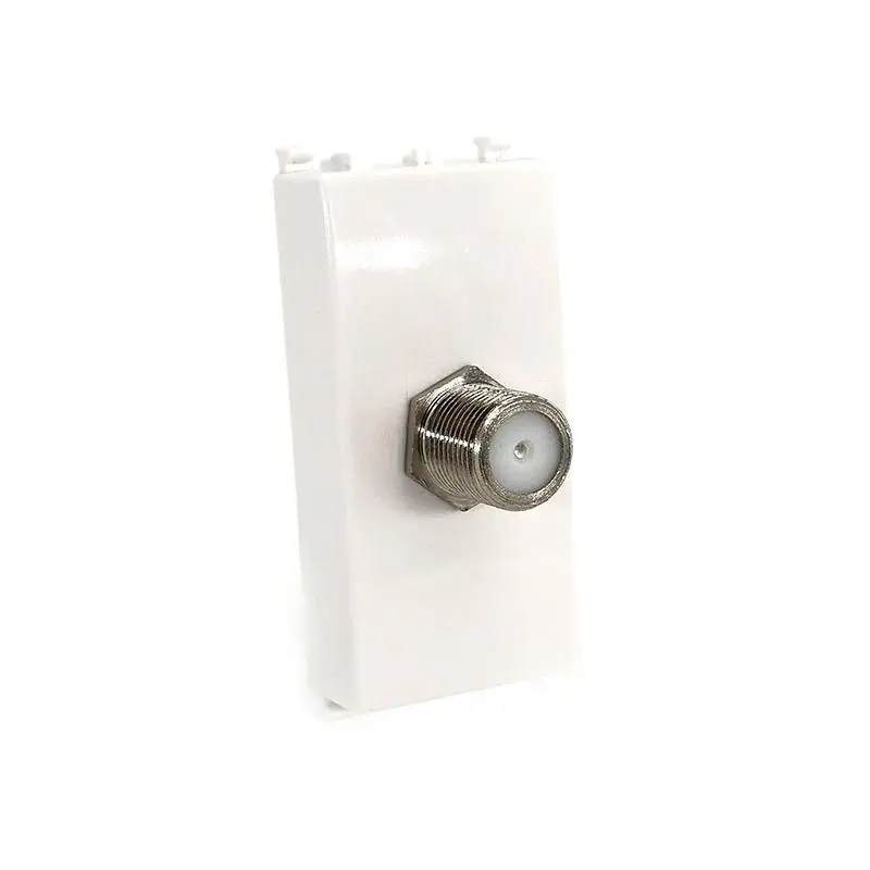 625b Presa Tv a Vite Satellitare da Incasso Bianca Compatibile con Vimar plana 14318 Ultima Occasione