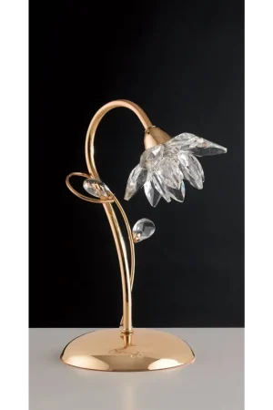 Vendita Finale Lumetto moderno oro con cristalli 1 luce LGT Teo lp