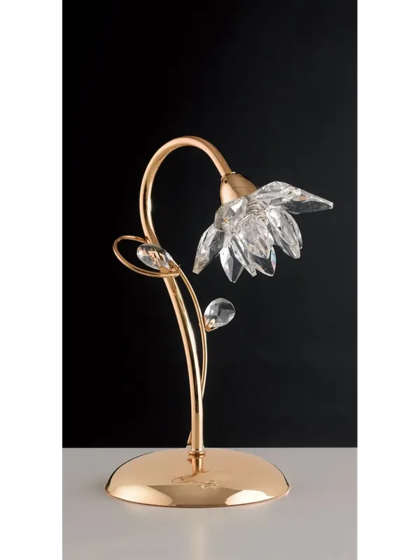 Vendita Finale Lumetto moderno oro con cristalli 1 luce LGT Teo lp