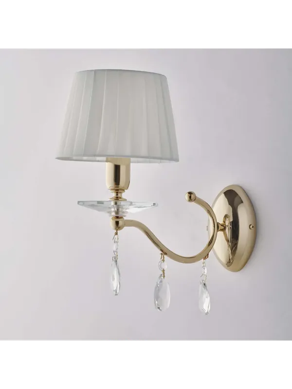 Applique classico oro con cristalli 1 luce LGT Golden ap1 Compra Oggi Stesso