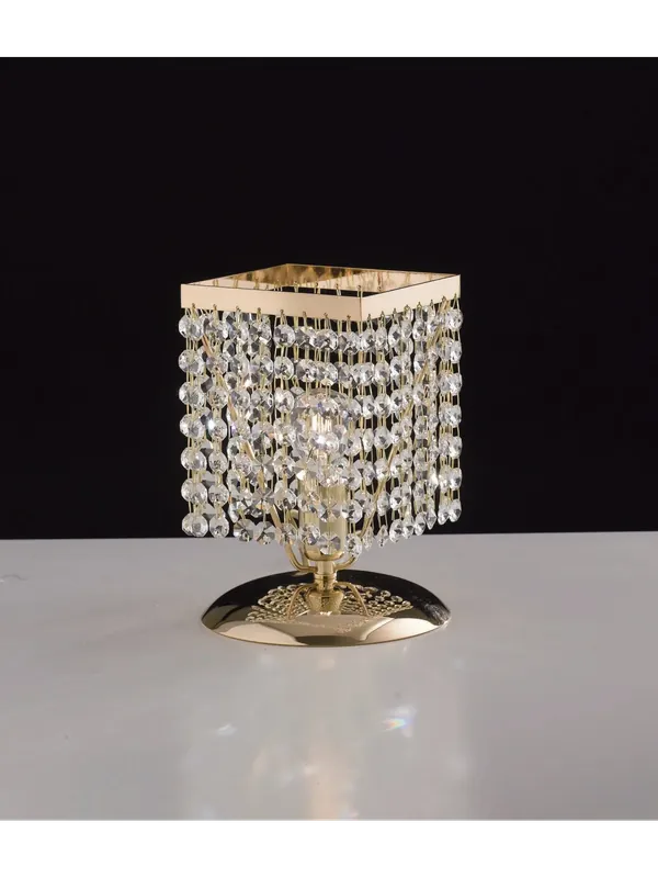 Lumetto classico oro con cristalli trasparenti 1 luce LGT Parigi lp Prezzo Scontato