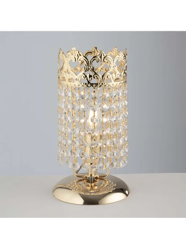 Lumetto classico oro con cristalli trasparenti 1 luce LGT Impero lp Offerta Del Giorno