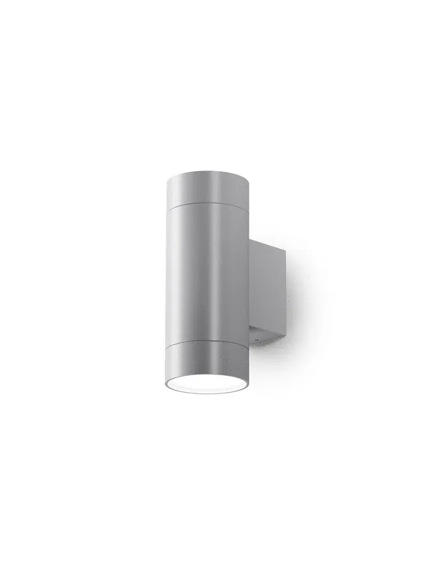 Compra Online Gea Luce GES1066 grigio alluminio lampada da parete per esterno