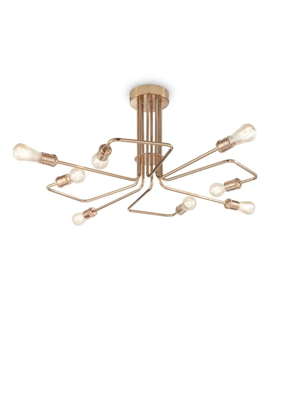 Plafoniera vintage ottone invecchiato DL0331 Consegna Rapida