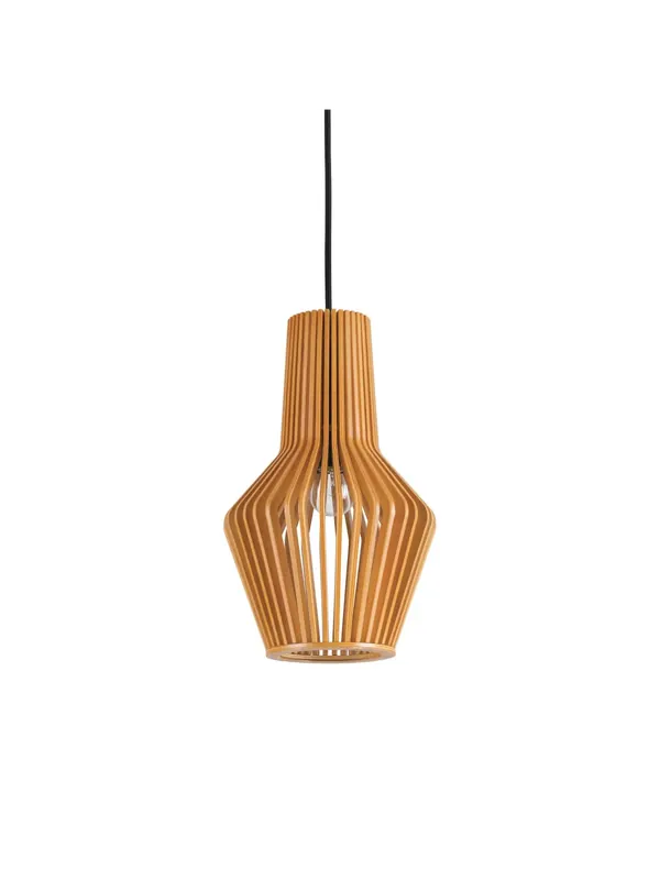 Solo Oggi Lampadario moderno in legno naturale DL0341