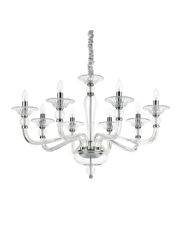 Sconto Lampadario in cristallo classico trasparente DL0356