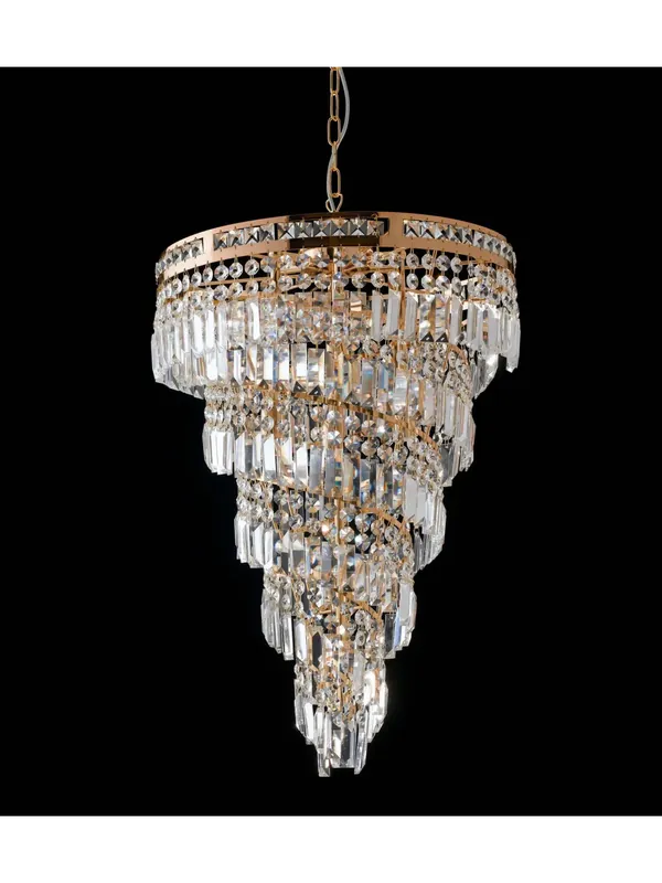 Lampadario classico oro con cristalli 6 luci LGT Istanbul sp6 Promozione