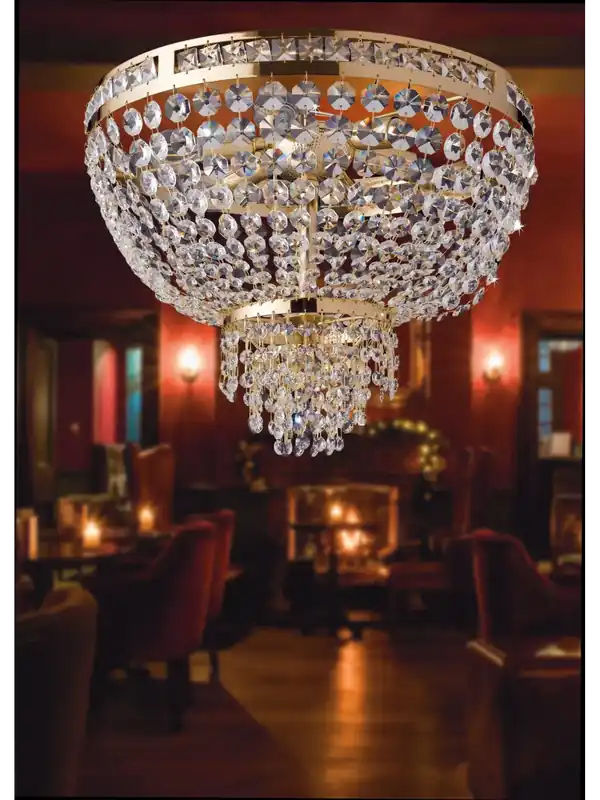 Plafoniera classica oro con cristalli 12 luci LGT Atene pl12 swarosky Compra Online