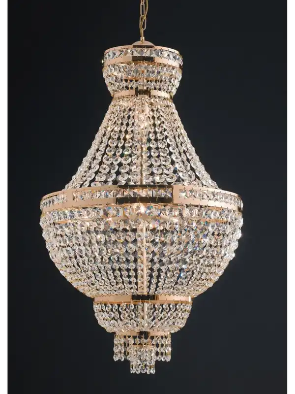Offerta Del Giorno Lampadario classico oro con cristalli 6 luci LGT Atene sp6 swarosky
