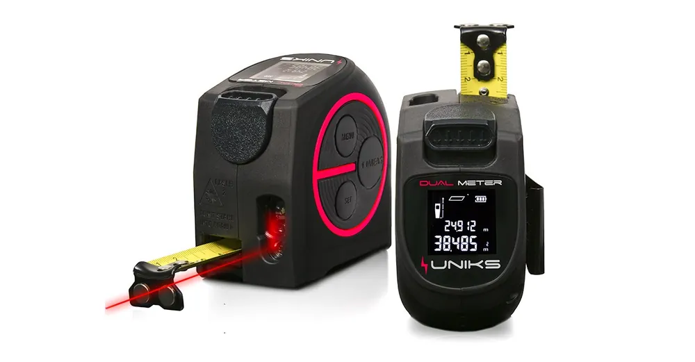 Flessometro laser digitale 40 metri Uniks DUALMETER misurazioni rapide Compra Adesso