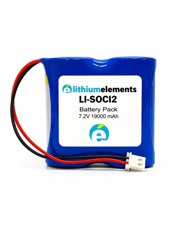 Pacco Batteria Litio Lisun 7,2V 19000mAh – Batteria Primaria Li-SOCl2 ER34615 (2S) con Connettore Molex 5264 Subito Disponibile
