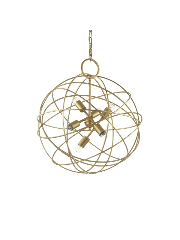 Lampadario vintage classico sfera oro DL0464 Pagamento Sicuro