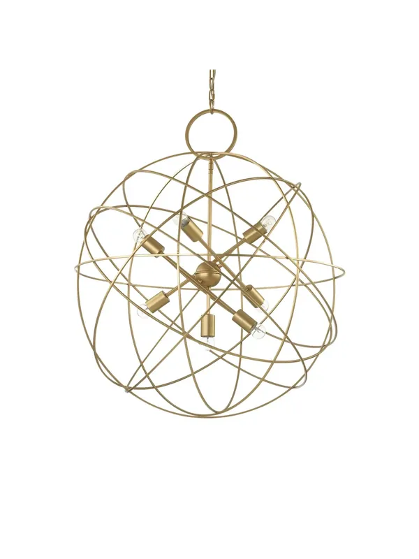 Prezzo Conveniente Lampadario vintage classico sfera oro DL0465