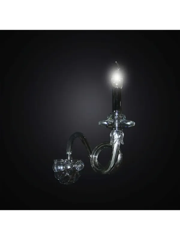 Applique cristallo cromato 1 luce BGA 2943/A1 design swarovsky Saldi