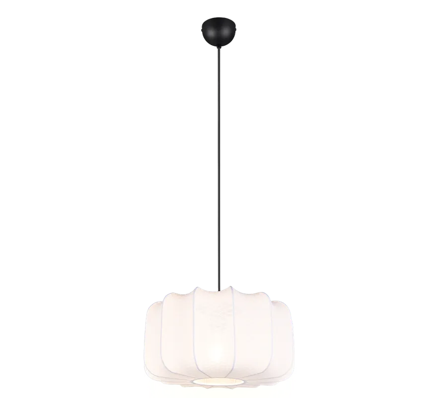 Lampada a sospensione tessuto bianco 40cm Trio Lighting R31971901 Offerta Speciale
