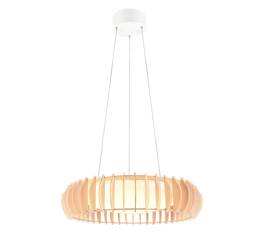 A Buon Prezzo Lampada a sospensione LED design regolabile bianco legno Trio Lighting R32171930