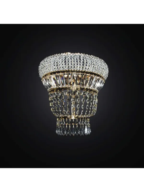 Bestseller Applique cristallo classico oro 3 luci BGA 2937/A3 design swarovsky