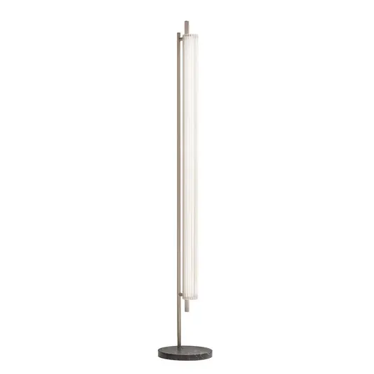 Economico OLEV Piantana LED TRISEL, titanio, metallo, 2.700 K, dimmerabile
