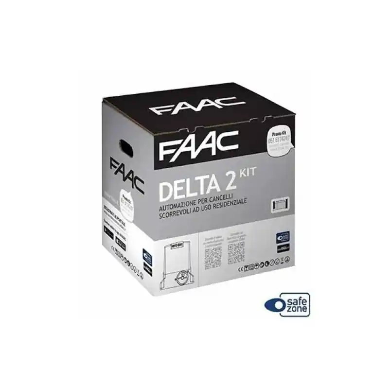 Compra Adesso faac kit delta 2 automazione cancello scorrevole 500KG 230V SAFE DELTA2 1056303445
