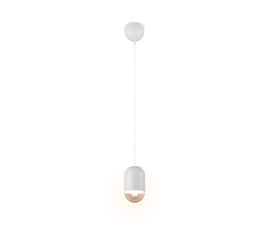 Sconto Lampada sospensione metallo bianco regolabile 11cm Trio Lighting R36311031