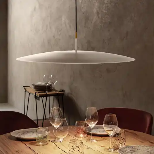 OLEV Lampada LED a sospensione OVERFLY PLUS, bianco/oro, Ø 55 cm 2.700 K Promozione Esclusiva