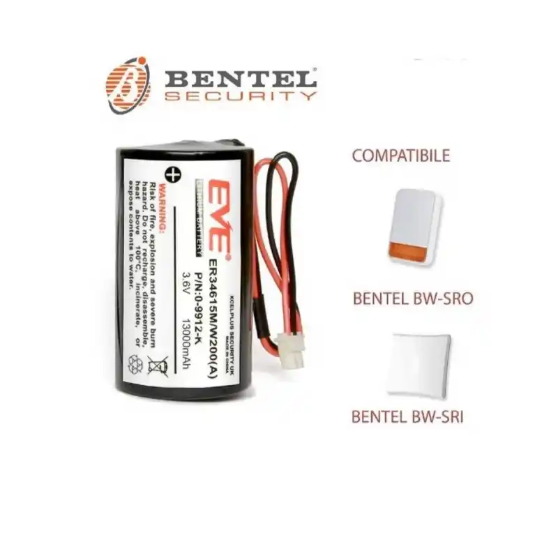 bentel bw-b35sr batteria di ricambio per sirene radio bw-sri e bw-sro bentel bw-b35sr Must-Have