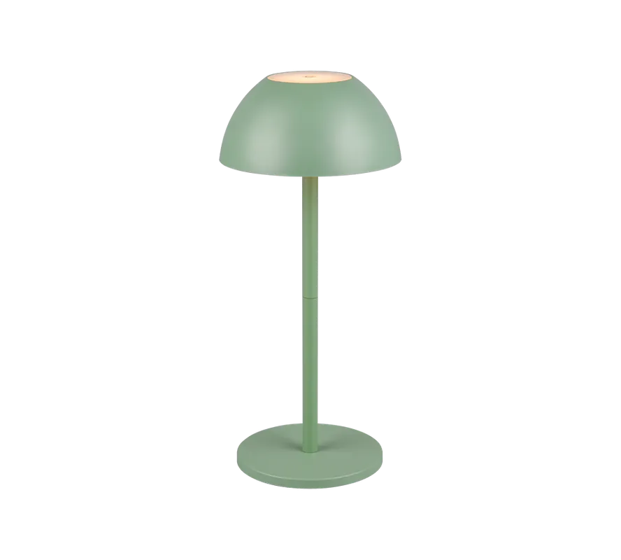 Vendita Finale Lampada da tavolo LED ricaricabile verde pistacchio Trio R54106149 design IP54