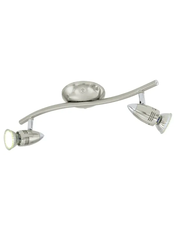 Offerta Del Giorno Plafoniera spot moderna nickel 2 luci GL0847