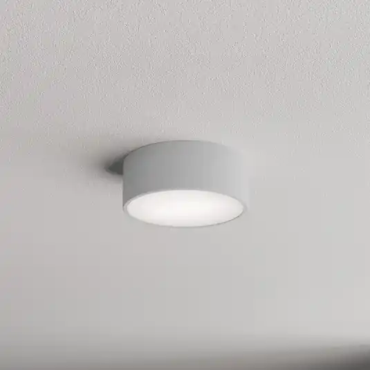 Plafoniera Cleo 200, grigio, sensore, IP54, Ø 20 cm, metallo Prezzo Basso