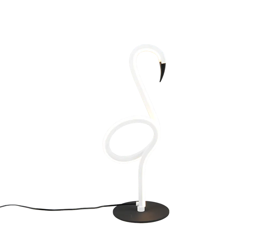 Lampada da tavolo LED fenicottero bianco Trio Lighting R54581131 design moderno Prezzo Scontato