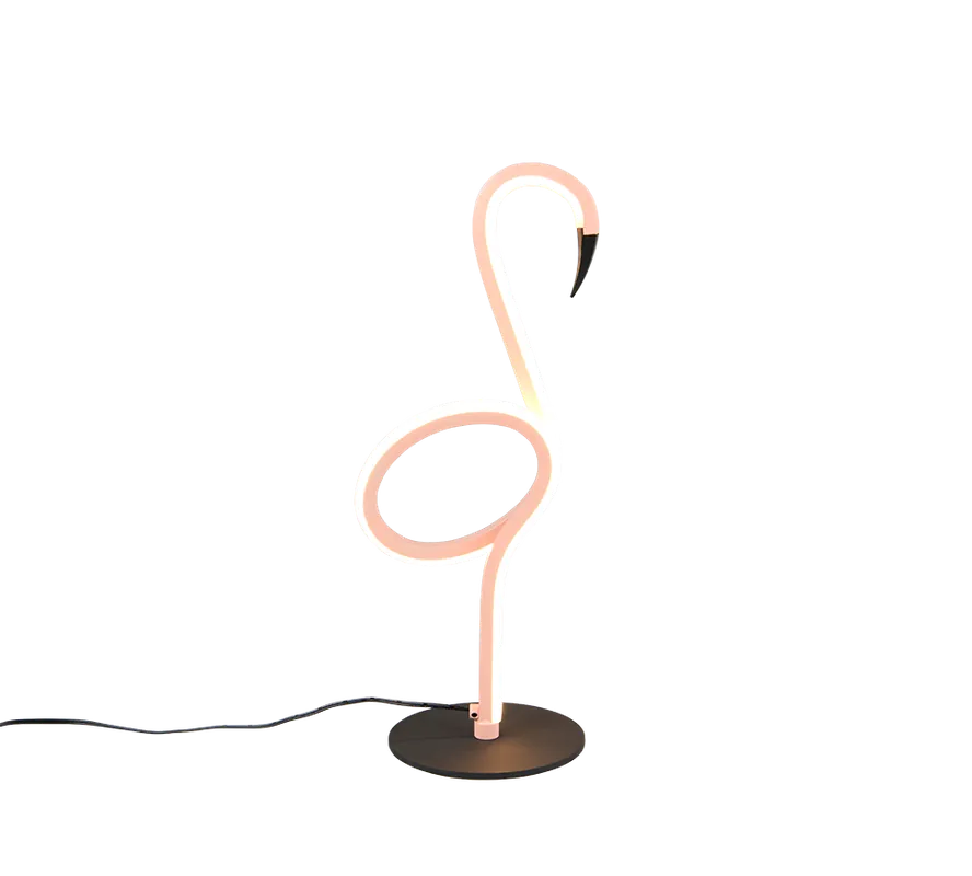 Lampada da tavolo LED fenicottero rosa TRIO LIGHTING R54581193 design creativo Miglior Prezzo