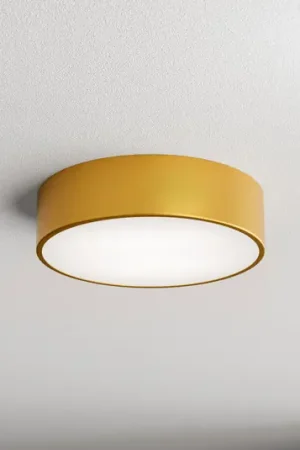 Plafoniera Cleo 300, oro, sensore, IP54, Ø 30 cm, metallo Subito Disponibile