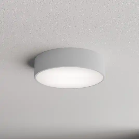 Plafoniera Cleo 300, grigio, sensore, IP54, Ø 30 cm, metallo Prezzo Conveniente