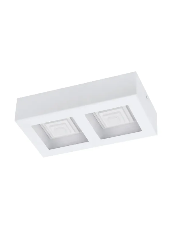 Quantità Limitata Plafoniera a led moderna bianca 2 luci 12,6w GL0860