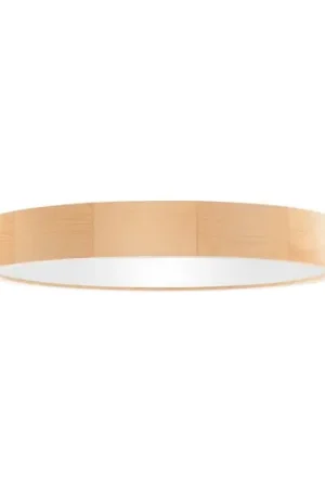 Sconto Plafoniera Cleo DR800, legno di pino, Ø 80 cm, a 6 luci, E27