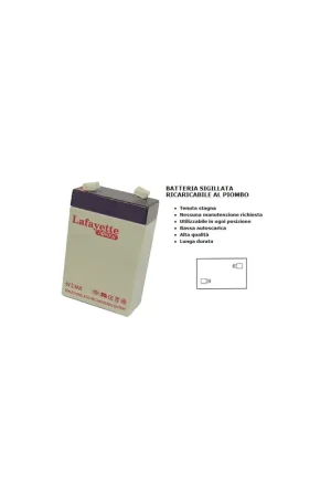 Batteria accumulatore ricaricabile al piombo 6v 3ah allarme ermetica Offerta Speciale