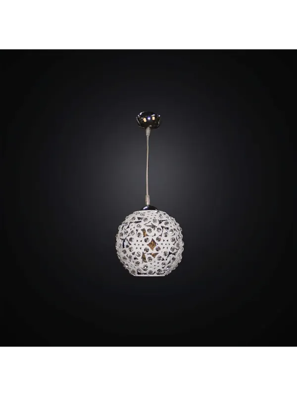 Affare Lampadario moderno bianco design cristallo 1 luce BGA 2790/S20