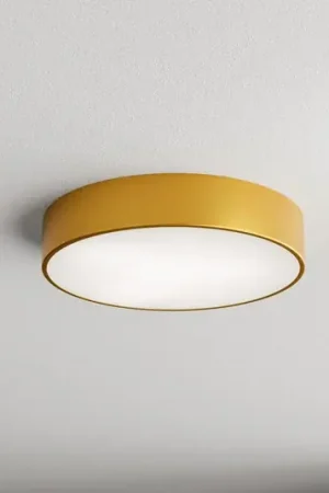 Plafoniere Cleo 400, oro, sensore, IP54, Ø 40 cm, metallo Pagamento Sicuro