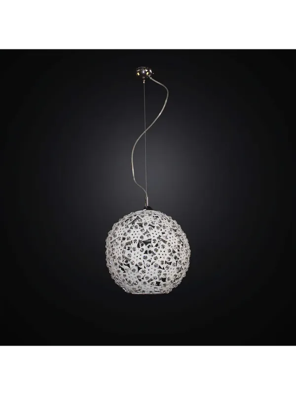 Lampadario moderno bianco design cristallo 1 luce BGA 2790/S30 Compra Oggi Stesso