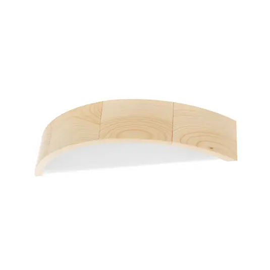 Applique Cleo D1DR410, legno di pino, lunghezza 41 cm, E27 Ultime Pezzi