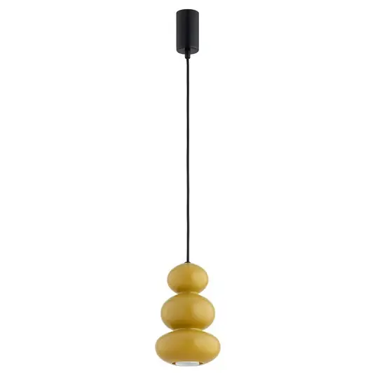 Acquista Ora Lampada a sospensione Oman, giallo miele lucido, vetro, Ø 14 cm