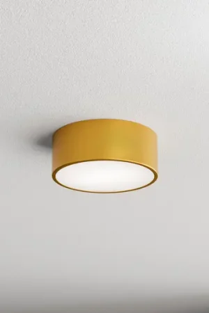Plafoniera Cleo 200, oro, sensore, IP54, Ø 20 cm, metallo Sconto