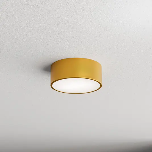 Plafoniera Cleo 200, oro, sensore, IP54, Ø 20 cm, metallo Sconto
