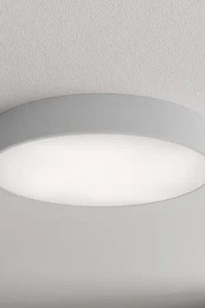 Compra Oggi Stesso Plafoniera Cleo 500, grigio, sensore, IP54, Ø 50 cm, metallo