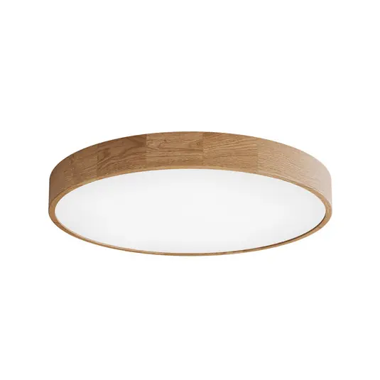 Occasione Imperdibile Plafoniera Cleo DR800, legno di quercia, Ø 80 cm, a 6 luci, E27