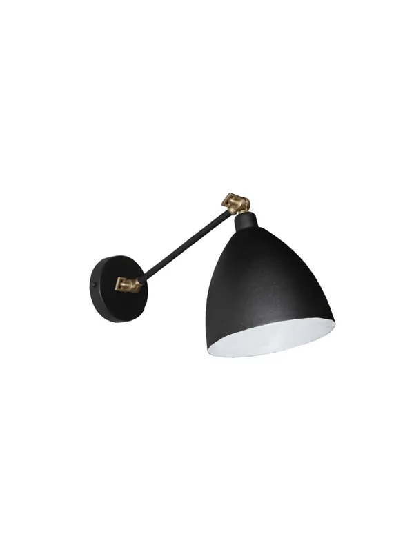 Applique classico snodabile in ferro battuto e ottone 1 luce BGA 2895/A Promozione