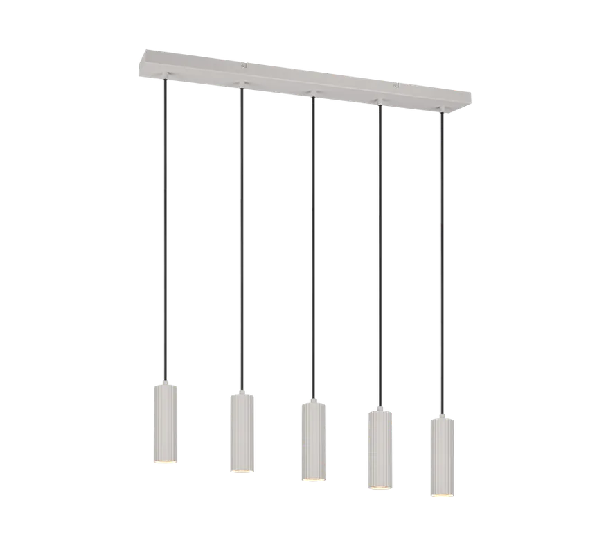 Quantità Limitata Sospensione lineare 5 luci GU10 85cm Trio 367700576